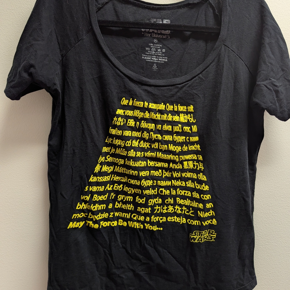 2 Star Wars Her Universe Vintage Tees